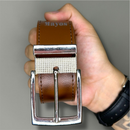 Kit Cinto Masculino 125CM + Carteira Masculina LISA.