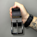 Kit Cinto Masculino 125CM + Carteira Masculina LISA.