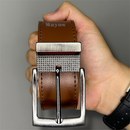 Kit Cinto Masculino 125CM + Carteira Masculina LISA.