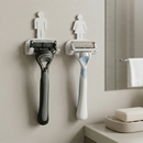 Kit 2 Suportes para Gillette de Parede com Fita 3M — Organizador de Barbeador Sem Furo